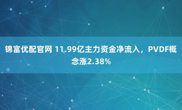 锦富优配官网 11.99亿主力资金净流入,PVDF概念涨2.38%