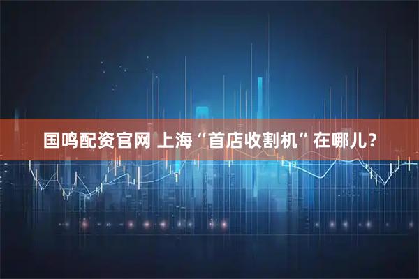 国鸣配资官网 上海“首店收割机”在哪儿？